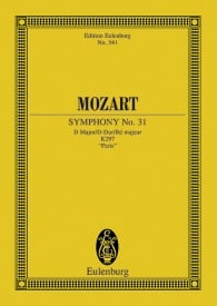 Mozart: Symphony No. 31 D major KV 297 (Study Score) published by Eulenburg